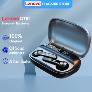 Lenovo QT81 Tws หูฟังบลูทูธไร้สาย 5 . 0 พร้อมไมโครโฟน สําหรับ IOS Android