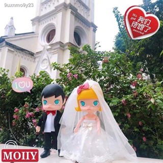 #ขายร้อนPOPMARTBubble Mart Molly BJD ตกแต่ง ob11 ตุ๊กตาคู่ที่เคลื่อนย้ายได้ของเล่นอินเทรนด์ของขวัญวันเกิดที่สร้างสรรค์