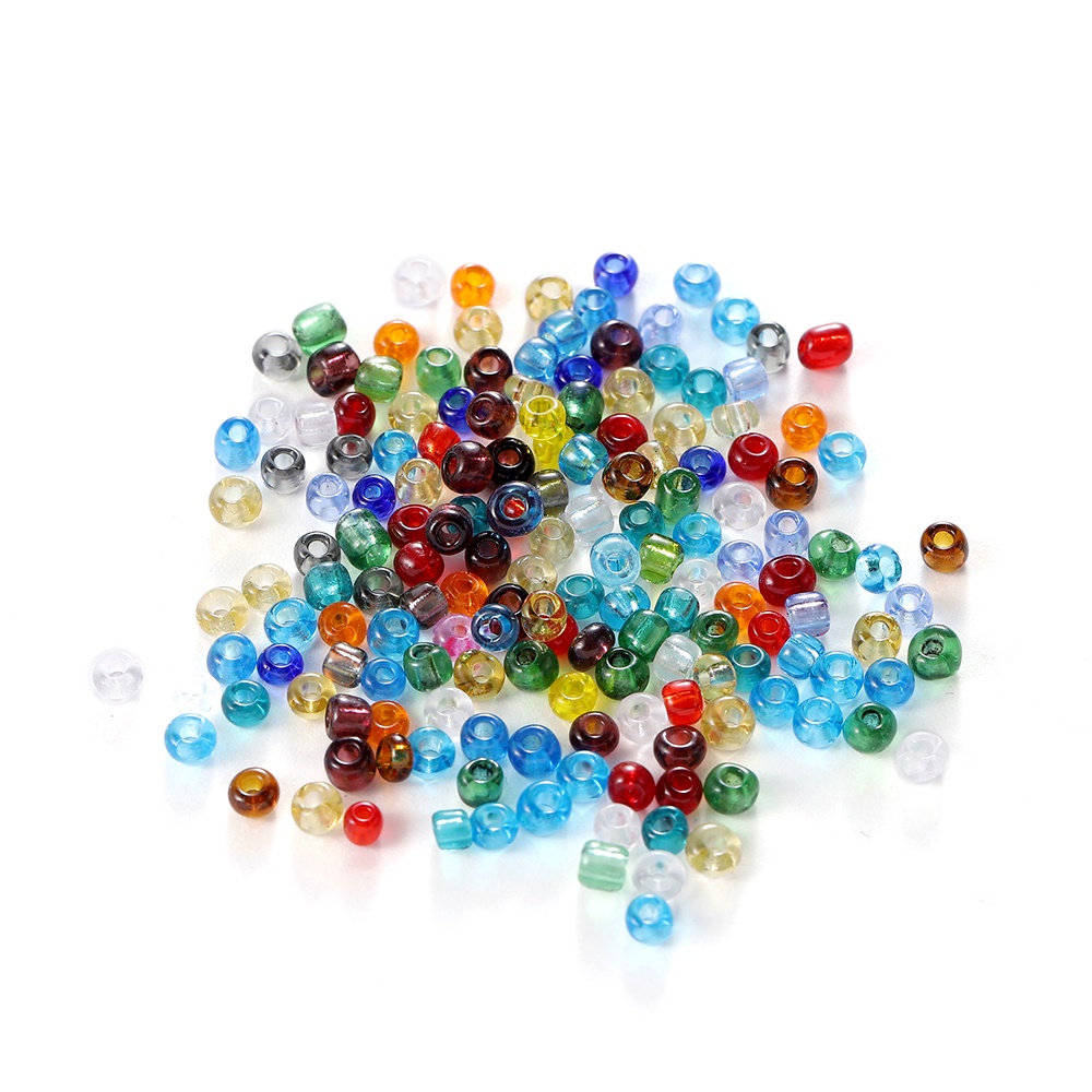 St.kunkka 600ชิ้น/ถุง ลูกปัดแก้วใส 3 มม. สําหรับทําสร้อยข้อมือ สร้อยคอ DIY - รูปที่ 7