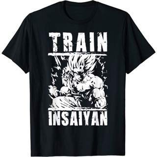 Train insaiyan-Anime GYM and workout เสื้อยืดสร้างแรงบันดาลใจ