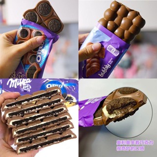 △ช็อคโกแลตฟองนำเข้ารัสเซีย เยอรมัน Milka milka เฮเซลนัท Oreo บิสกิตแซนวิชเนยโกโก้บริสุทธิ์ขาย