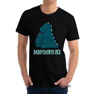 เสื้อยืดเท่ Camisetas divertidas de Daddysaurus Rex para hombre, playera de algodón de manga corta de primera calidad, H