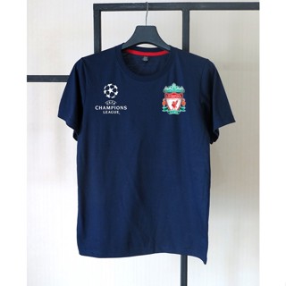 เสื้อยืด เสื้อกีฬา สกรีนลิเวอร์พูล LIVERPOOL UEFA ผ้าคอตตอลเนื้อนุ่ม ไม่หด ไม่ย้วย ใส่แล้วไม่ร้อน ใส่ได้ทั้งผู้ชาย ผู้หญ