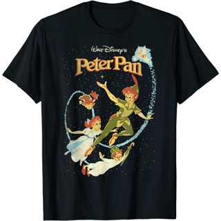 เสื้อยืดลายกราฟิกวินเทจ Disney Peter Pan Darling Flight