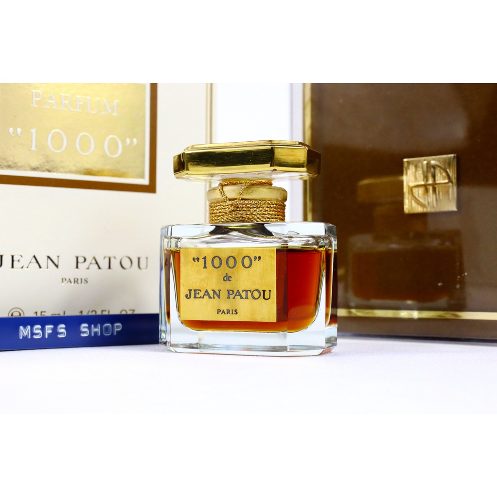 [Vintage] Jean Patou "1000" Parfum 15ml ขวดซีลจุกแก้ว ครบชุด - น้ำหอม Vintage