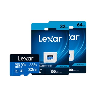 Lexar 633x microSDHC/microSDXC UHS-I Memory Card no Adapter ใช้งานร่วมกับ Smartphones, Tablets และ Action Cameras