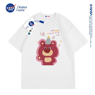 เสื้อเชิ้ตแขนสั้น 2023 เสื้อยืดแขนสั้น พิมพ์ลาย NASA สไตล์ยุโรป และอเมริกา สําหรับผู้ชาย และผู้หญิง_57