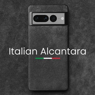 Alcantara เคสหนัง ป้องกันด้านหลัง หรูหรา สําหรับ Google Pixel 7 Pro 6A 6 5 5G