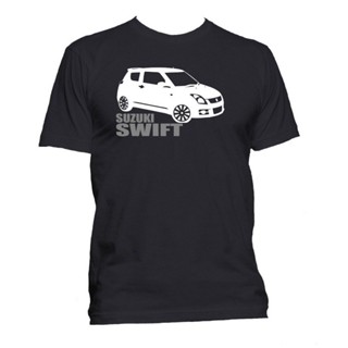 เสื้อยืดผ้าฝ้ายพิมพ์ลาย เสื้อยืดคอกลม ผ้าฝ้าย 100% พิมพ์ลายรถยนต์ Swift Car Fans ทุกสี แฟชั่นสําหรับผู้ชาย