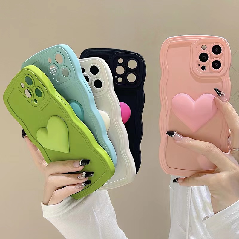 case Samsung Galaxy A50 A30S A50S A51 A51S A53 5G A54 5G A71 A73 5G case Wave style  love  lovely  Shockproof