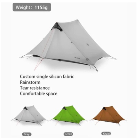 3F UL GEAR BlueMountain2 เต็นท์กลางแจ้งคู่ 15D Twins Tower เต็นท์สาม Seasons Four Seasons Camping เต