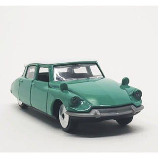 Majorette Citroen DS19 - White Roof - Green ล้อ VIN Scale 1/59 (8cm) ไม่มี package