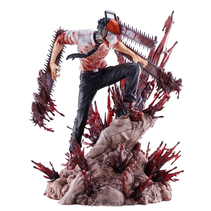 28cm Anime Chainsaw Man Figure SSF Shibuya Scramble Pochita Denji Action Figure PVC 1/7 Collection M
