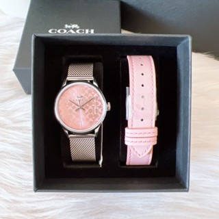 ‼️ Boxed Ruby Watch Gift Set, 32 Mm (COACH W1677)
✔️สี: Stainless Steel