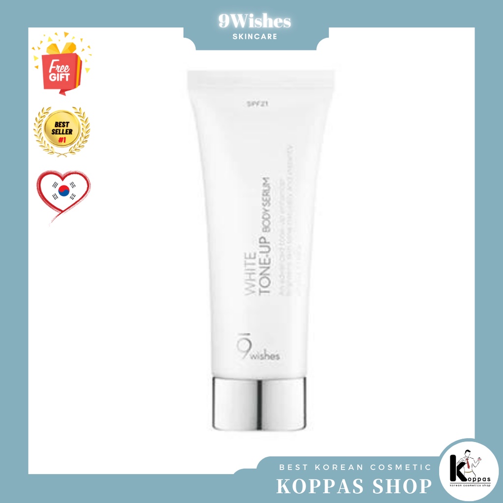 [9WISHES] WHITE TONE UP BODY SERUM 150ml เซรั่มไวท์เทนนิ่ง SPF21 150 มล. ต่อต้านริ้วรอย ป้องกันรังสี