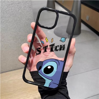 เคสโทรศัพท์มือถืออะคริลิคใส แบบแข็ง ลาย Stitch แฟชั่น สําหรับ iphone 14promax 11 13 12 7Plus 8 X XS Max