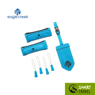 EAGLE CREEK REFLECTIVE LUGGAGE ID SET ป้ายชื่อ - ปลอกหุ้มหูกระเป๋า- ห่วงคล้องซิป มีแถบสะท้อนแสง สี BRILLIANT BLUE