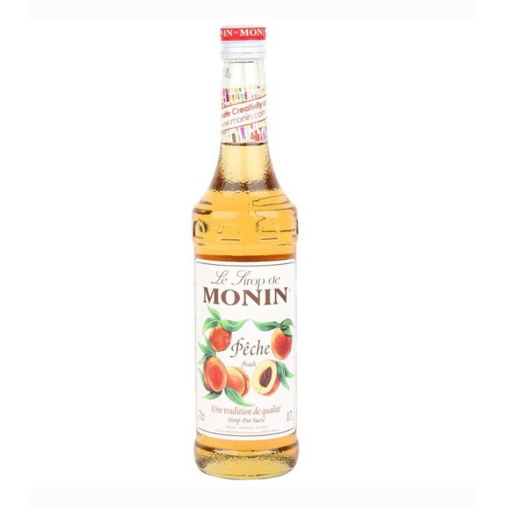 ไซรัปกลิ่นพีช  Monin 700ml.   หยกออนไลน์