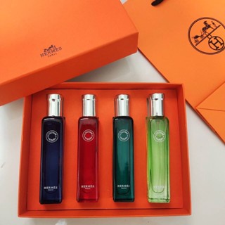 HERMES COLLECTION COLOGNES HERMES EDC (4 X15ML ) 4IN1 SET ▪️ 15ml x4 ▪️ INBOX  ▪️ ส่งฟรี  1900.-HERMES COLLECTION COLOGN