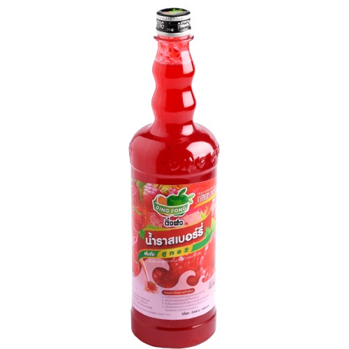 ติ่งฟง  น้ำหวาน  รสราสเบอร์รี่   760ml.  หยกออนไลน์