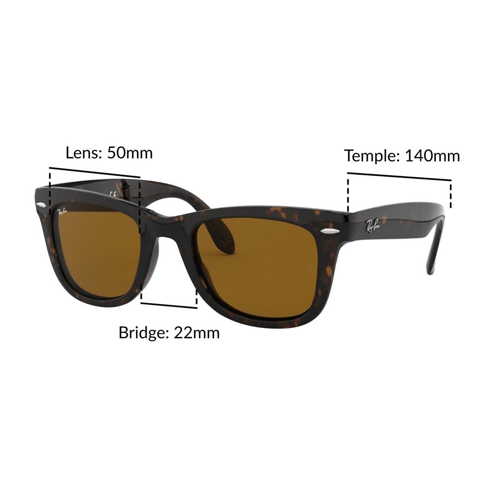 Ray-Ban Folding Wayfarer - RB4105 710 - size 50 - rayban.th - ThaiPick