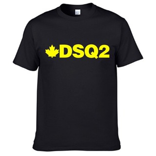 เสื้อยืดแขนสั้นลําลอง ผ้าฝ้าย พิมพ์ลาย DSQ2 D2 สไตล์ฮิปฮอป ฮาราจูกุ แฟชั่นฤดูร้อน สําหรับผู้ชาย และผู้หญิง