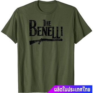 Frogg0-Shop เสื้อยืดครอปผู้ชายและผู้หญิง Benelli M4 Shotgun M3 Accessories Fun M1 Tactical T-Shirt sale เสื้อกั๊กS-5XL