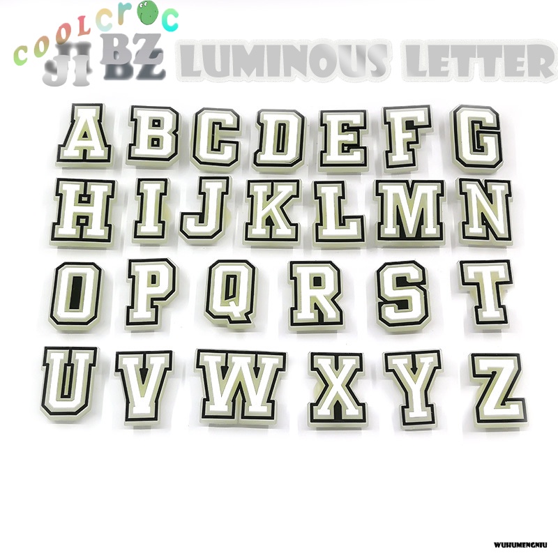 Jibbitz ชุดตัวเลข ตัวอักษร ของแท้ พร้อมฉลาก คุณภาพสูง