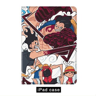 One Piece Luffy เคสไอแพด mini 4/5/6 air 1/2/3/4/5 เคส ipad 10.2 gen 7 8 9 gen10 2022 pro11 tri-fold case pen slot