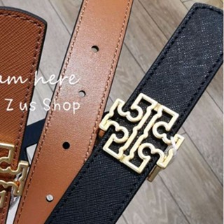 พร้อมส่ง Tory Burch reversible 1" belt black/tan size s/m/l/xl (ดูไซส์รูปถัดๆไป, ในรายละเอียด)​