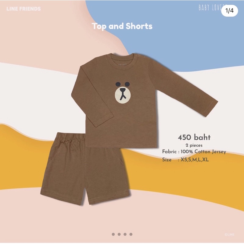 BABY LOVETT New Line Friends - Top and Shorts , Pajamas