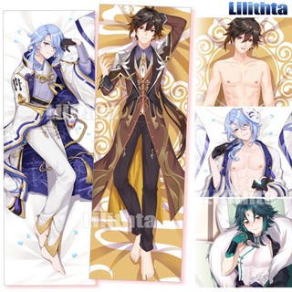 ปลอกหมอน ลายการ์ตูนอนิเมะ Dakimakura Genshin Impact Zhongli Kamisato Ayato Xiao Game แฮนด์เมด