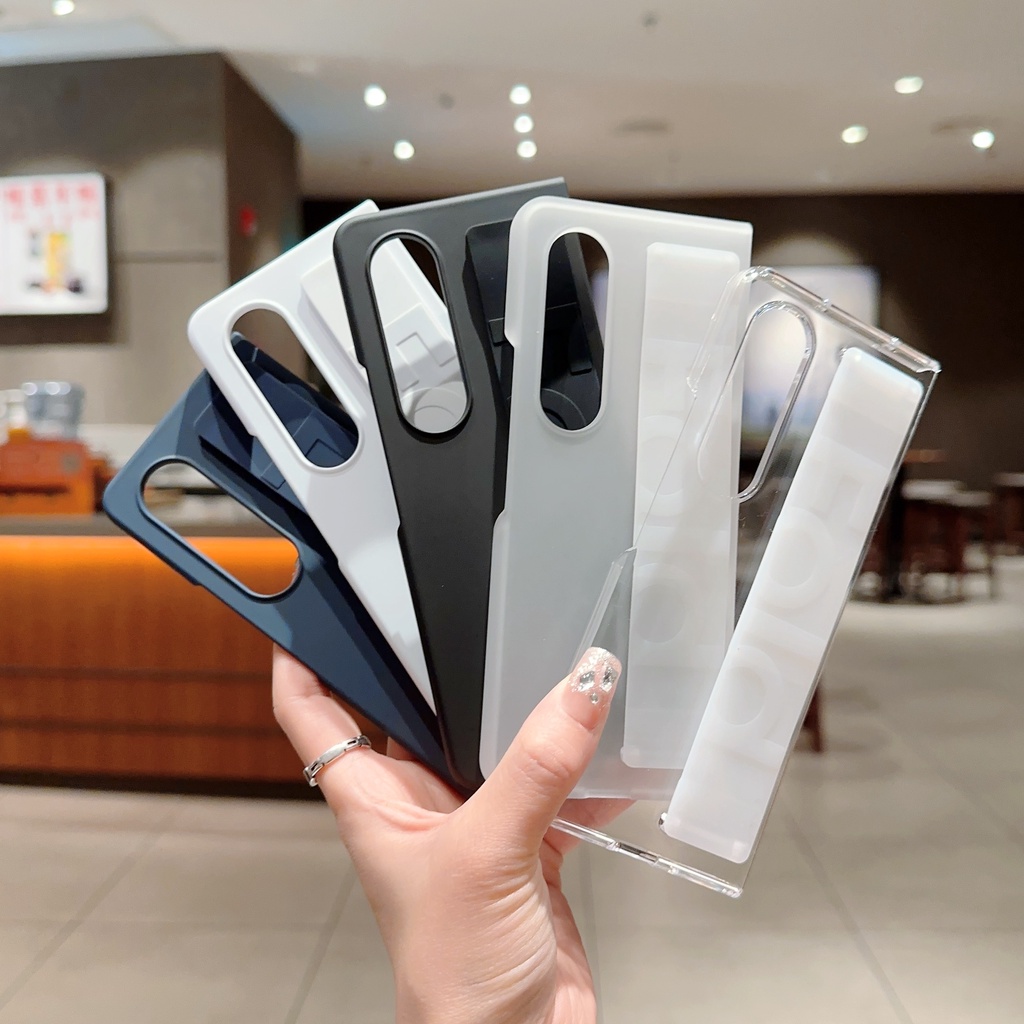 Samsung Galaxy Z Fold 6 5 4 3 เคสข ้ อมือกว ้ าง Stap Hard PC 2 in 1 Hybrid ฝาครอบโทรศัพท ์ กันกระแทก