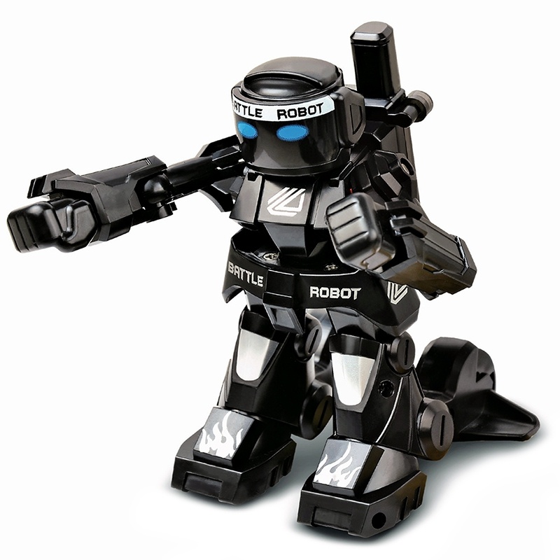 หุ่นยนต์ต่อยมวย ต่อสู้ บังคับไร้สาย 2.4 GHz RealSteel Battle Fighting Boxing Robot-BLACK