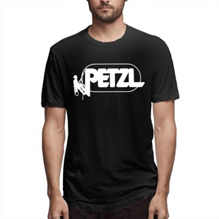 เสื้อแขนสั้น เสื้อยืดไม่ต้องรีด Yayali Petzl Arborist เสื้อยืดคอกลมแขนสั้นระบายอากาศสําหรับผู้ชาย