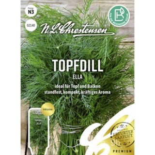 เมล็ด N.l.chrestensen topfdill Ella Stable Compact strong AROMA SEED seeds ผักชี