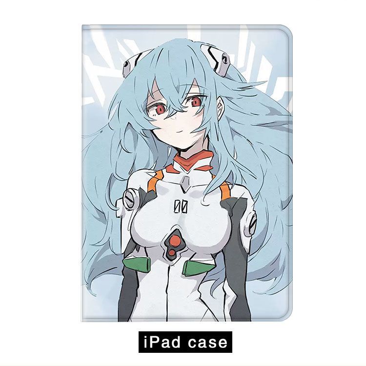 EVA Ayanami Rei เคสไอแพด air 1/2/3/4/5 mini6 เคส ipad pro11 2022 case ipad gen 7 8 9 gen10 tri-fold cover pen slot