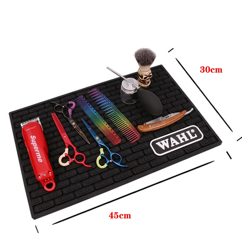 พร้อมส่ง จัดส่งไว#แผ่นซิลิโคนรองกรรไกรตัดผม กันลื่น สําหรับร้านทําผม ราคา ถูกที่สุด ดีลบีเคเค แกลเลอรีภาพที่ 4