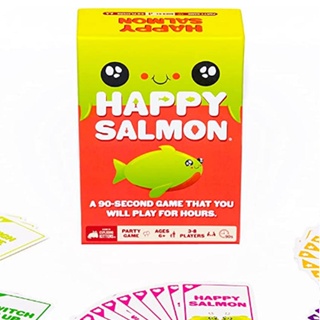 การ์ดเกม Happy Salmon Family Friendly Party สําหรับผู้ใหญ่ วัยรุ่น และเด็ก