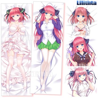 หมอนอนิเมะ ปลอกหมอนพิมพ์ลายการ์ตูน เจ้าสาวผมเป็นแฝดห้า Dakimakura Nakano Nino The Quintessential Quintuplets 5-Toubun no Hanayome อะนิเมะหมอน ขายปลีกและขายส่ง Amine Game Pillowcase 抱き枕 动漫抱枕