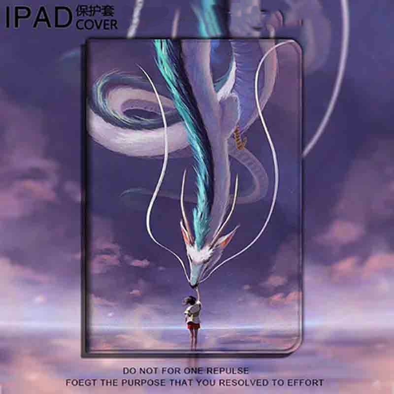 Spirited Away เคสไอแพด mini 4/5/6 air 4 5 case ipad pro 11 2022 เคส iPad gen 7 8 9 gen10 pen slot tri-fold cover