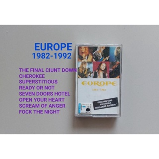 □มือ2 เทปเพลง europe□อัลบั้ม 1982-1992 ( ลิขสิทธิ์แท้) (แนว rock).