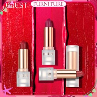 ♕Qibest 10สี Matte Velvet ลิปสติก Moisturizing กันน้ำ Anti-Sweat Long Lasting Non Stick ถ้วย Non Fade Lip แต่งหน้า Wfuture♕