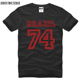 เสื้อเชิ้ตแขนสั้น ไม่ต้องรีด เสื้อยืด พิมพ์ลาย Brazil 74 Brazil ขนาดใหญ่ เหมาะกับของขวัญพ่อ แฟชั่นฤดูร้อน และฤดูใบไม้ร