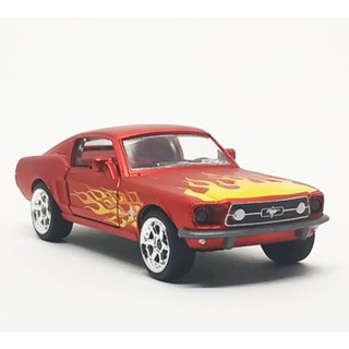 Majorette Ford Mustang Vintage Fastback - Deluxe Red ล้อ 6SD Scale 1/62 (8cm) ไม่มี package