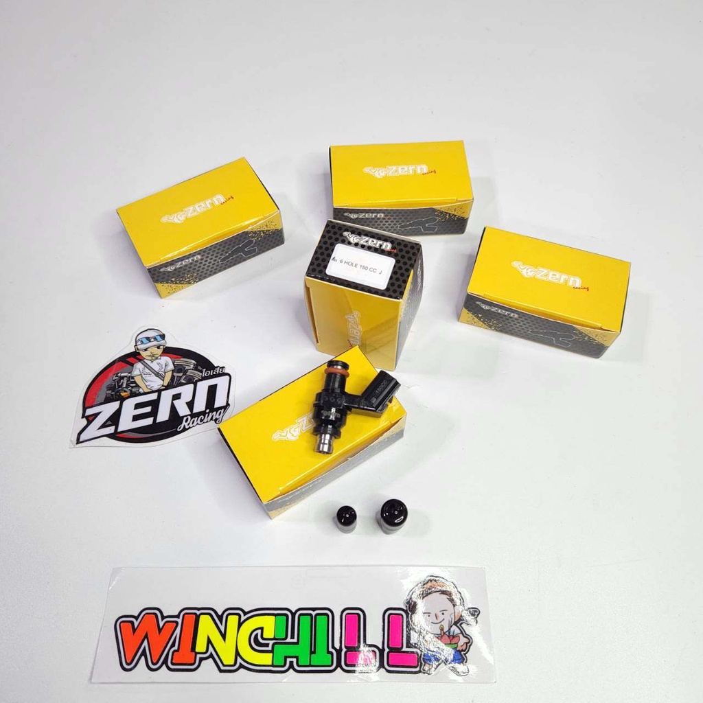ZERN หัวฉีด 8รูW 150CC WAVE110i 2014-2018 / WAVE125ปลาวาฬ / CLICK125i แถมฟรีสติกเกอร์