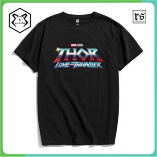 เสื้อเชิ้ตแขนสั้น เสื้อยืดแขนสั้น ราคาส่ง เสื้อยืดผ้าฝ้าย พิมพ์ลาย Marvel Thor Love and Thunder Combed Rs149