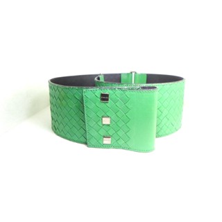 เข็มขัด Bottega Veneta Intrecciato belt sz 80 32 มือ 2 ของแท้100%