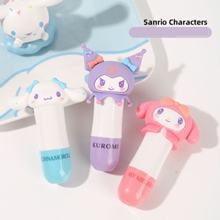 Kawaii Sanrioed ลิปบาล์ม อะนิเมะ Cinnamoroll Melody Kuromi Vitality ลิปสติก ติดทนนาน ดูแลริมฝีปาก ความงาม แต่งหน้า