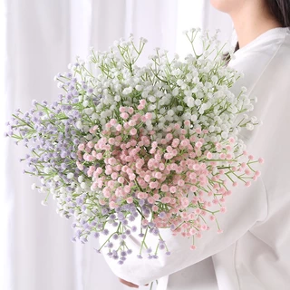 ดอกไม้ประดิษฐ์ช่อดอกไม้ Gypsophila ตกแต่งงานแต่งงาน Pu ดอกไม้ Ins สไตล์ตกแต่งบ้านปลอม